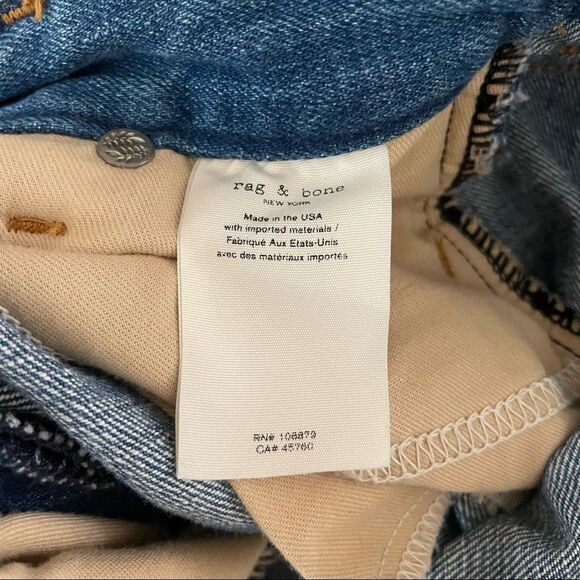 Rag & Bone Super High Rise Clean Dobbie Custom Skirt WDD19F1B20KDDH Size 27 - Picture 7 of 9